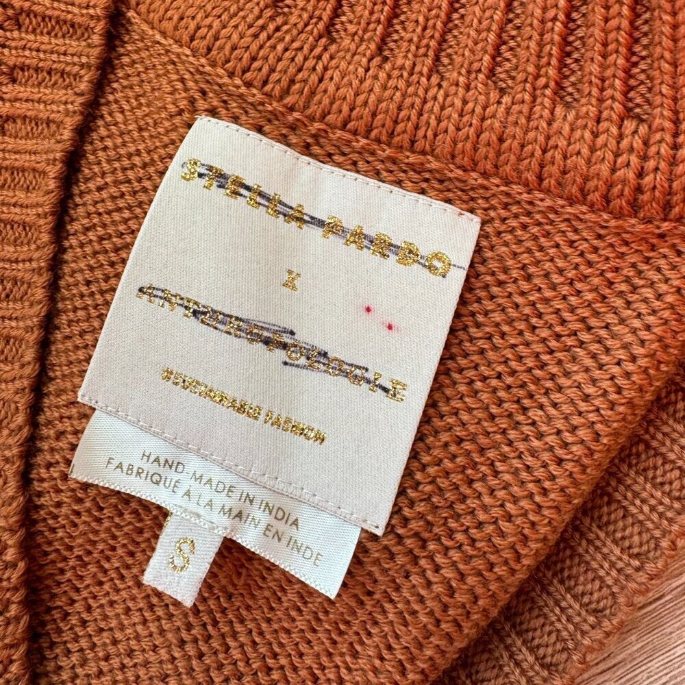 NWT Stella Pardo Crochet Wool Patchwork Sweater Vest Small - Picture 9 of 12